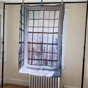 Ambesonne NYC Skyline Wall Hanging / Curtain